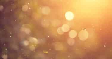 Warm, golden bokeh effect with soft light circles, creating a cozy, ethereal atmosphere.